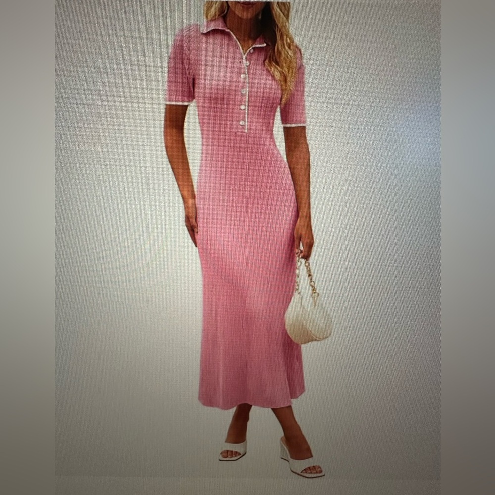 Pink maxi dress